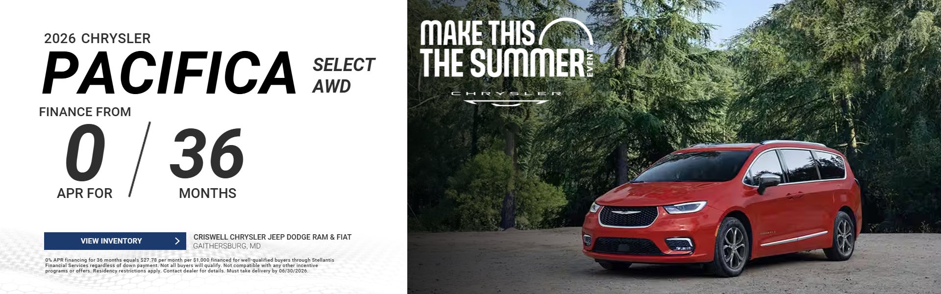 Chrysler Pacifica Select AWD